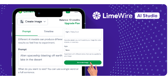 LimeWire AI: Create Your Own Worlds with AI