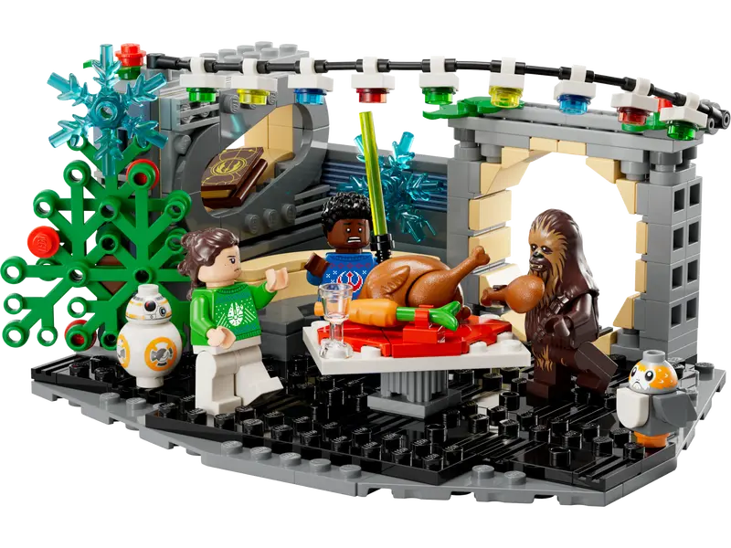 Celebrate a Wookiee Christmas with the LEGO Star Wars Millennium Falcon™ Holiday Diorama